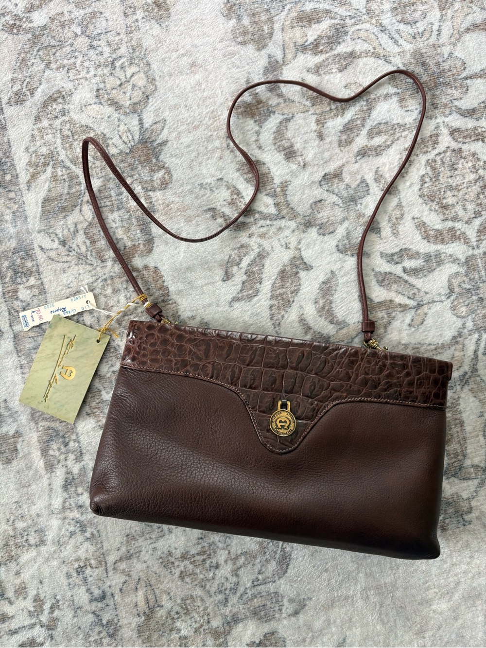 NWT VTG Etienne Aigner Crossbody Bag Womens Leather Vintage Purse Clutch 9800